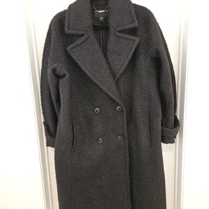 BERNARDO Oversize Double Breasted Coat In Black (XS)